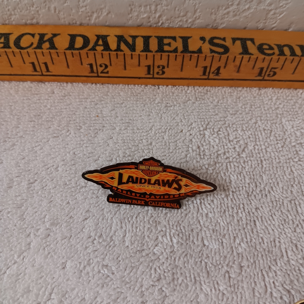 Harley-Davidson Laidlaw's Orange and Black Pin